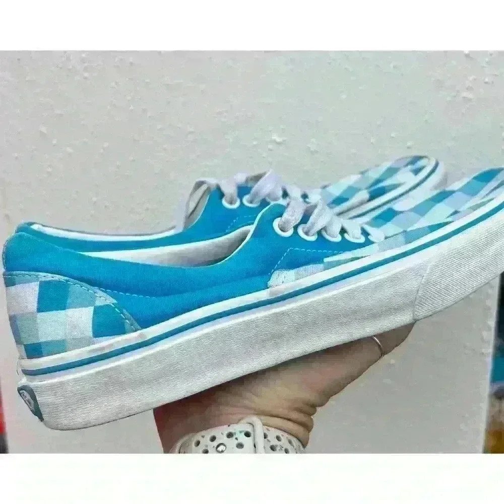 Vans Blue & White Checkered Men's-6.5 Women's -8